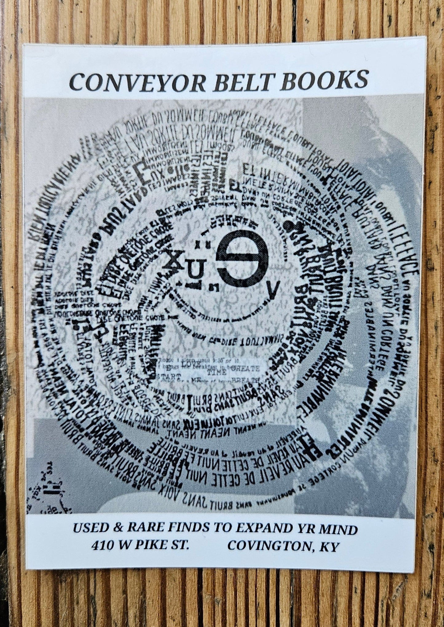 Conveyor Belt Concrete Poetry Bumper Sticker