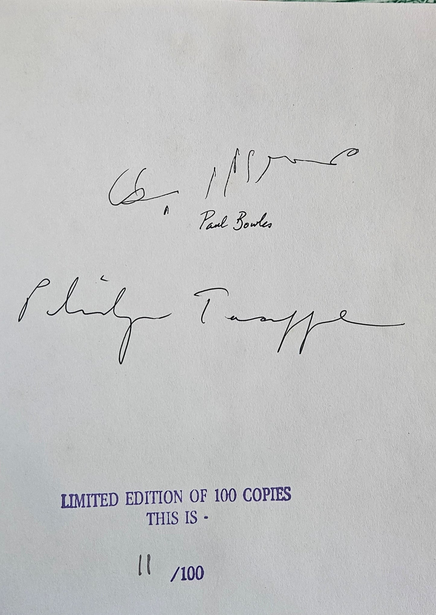 Mohammed Mrabet / Paul Bowles (trans.) - Chocolate Creams and Dollars, signed