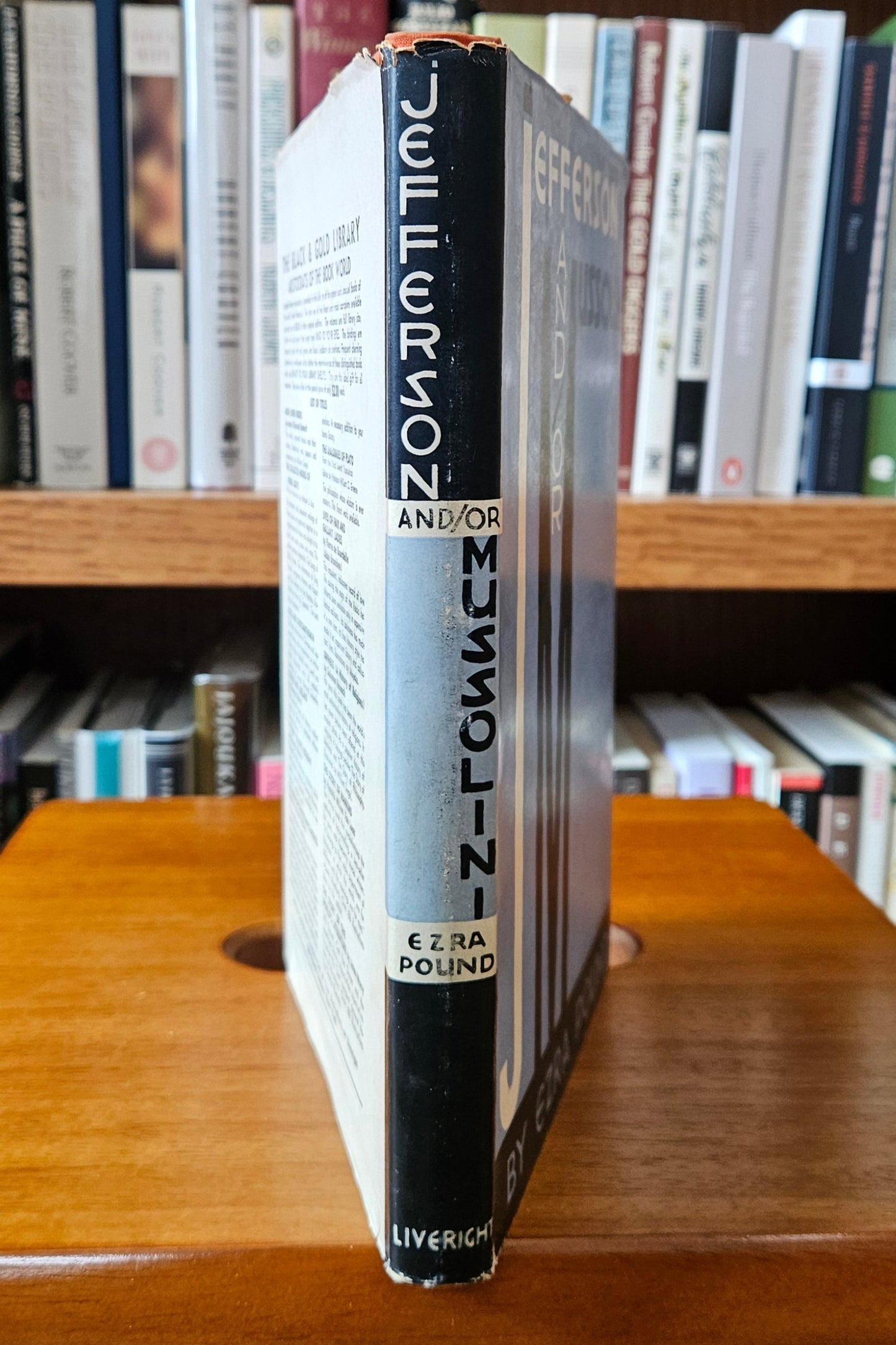 Ezra Pound - Jefferson and/or Mussolini