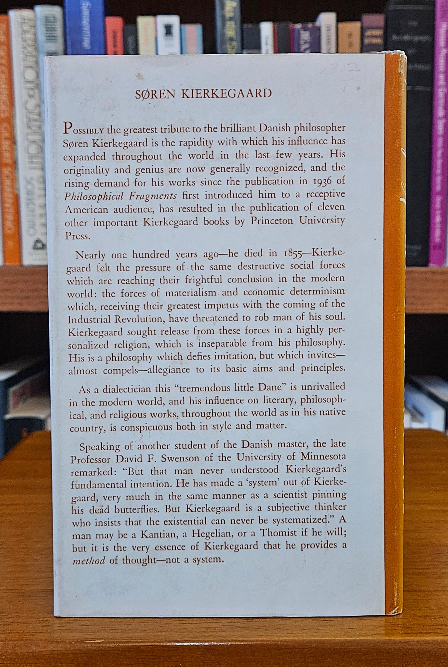Soren Kierkegaard - Fear and Trembling