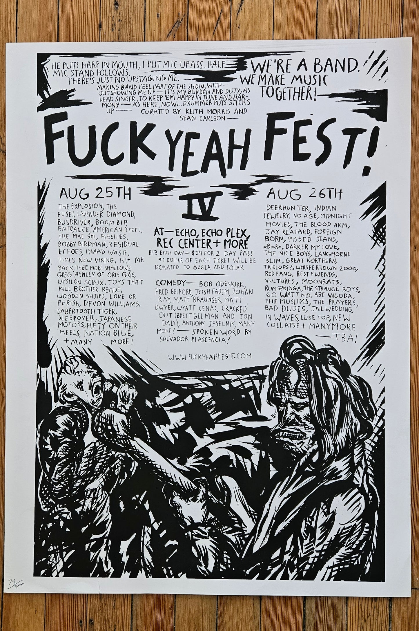 Raymond Pettibon Fuck Yeah Fest Print