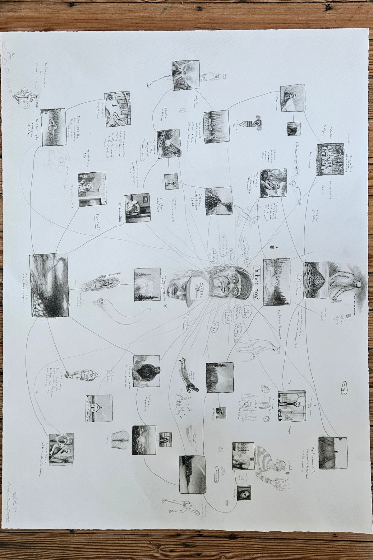 Dan Attoe Accretion Drawing Print