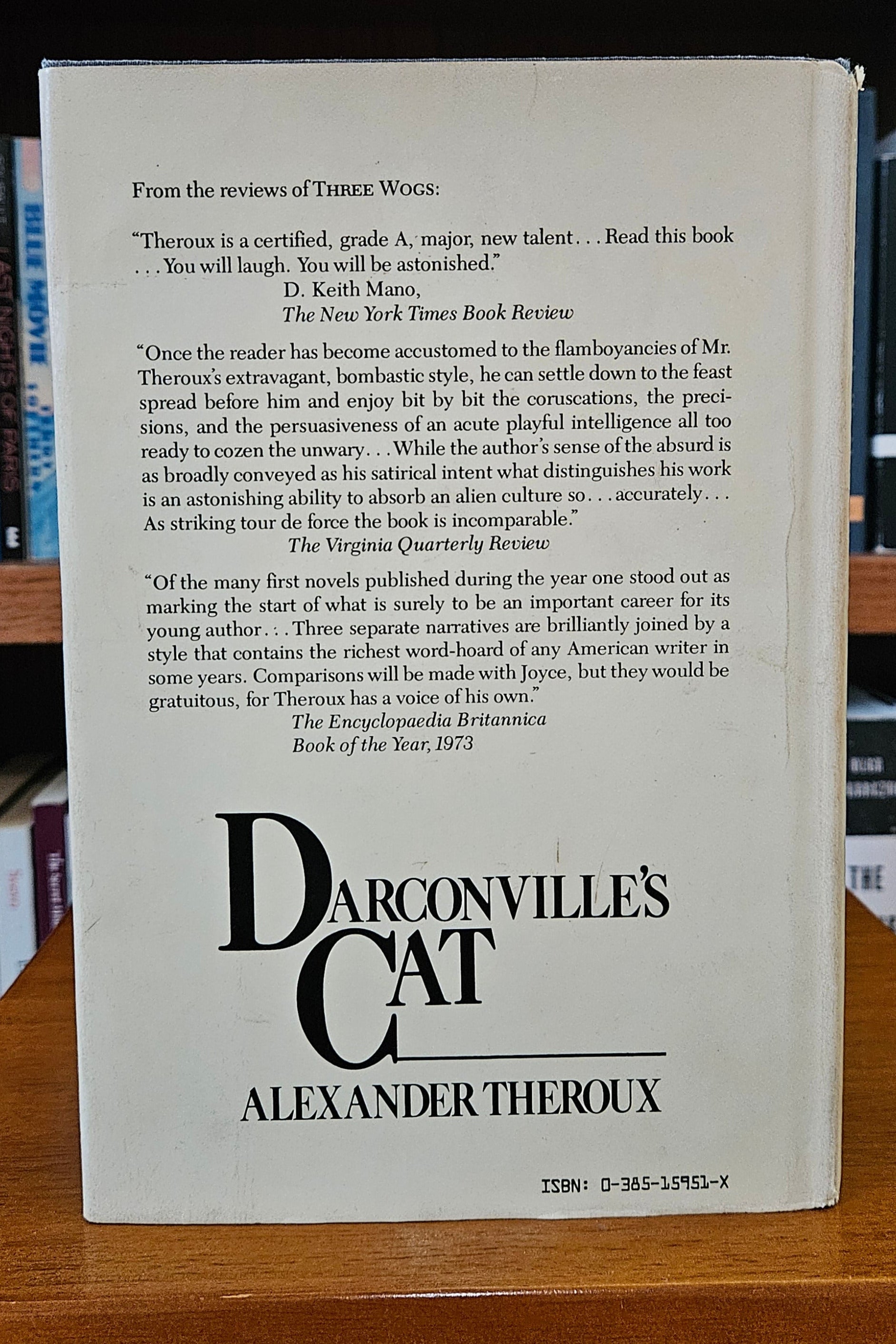 洋書 Darconvilles Cat Darconville's Cat: Theroux, Alexander: 9780805043655: Amazon