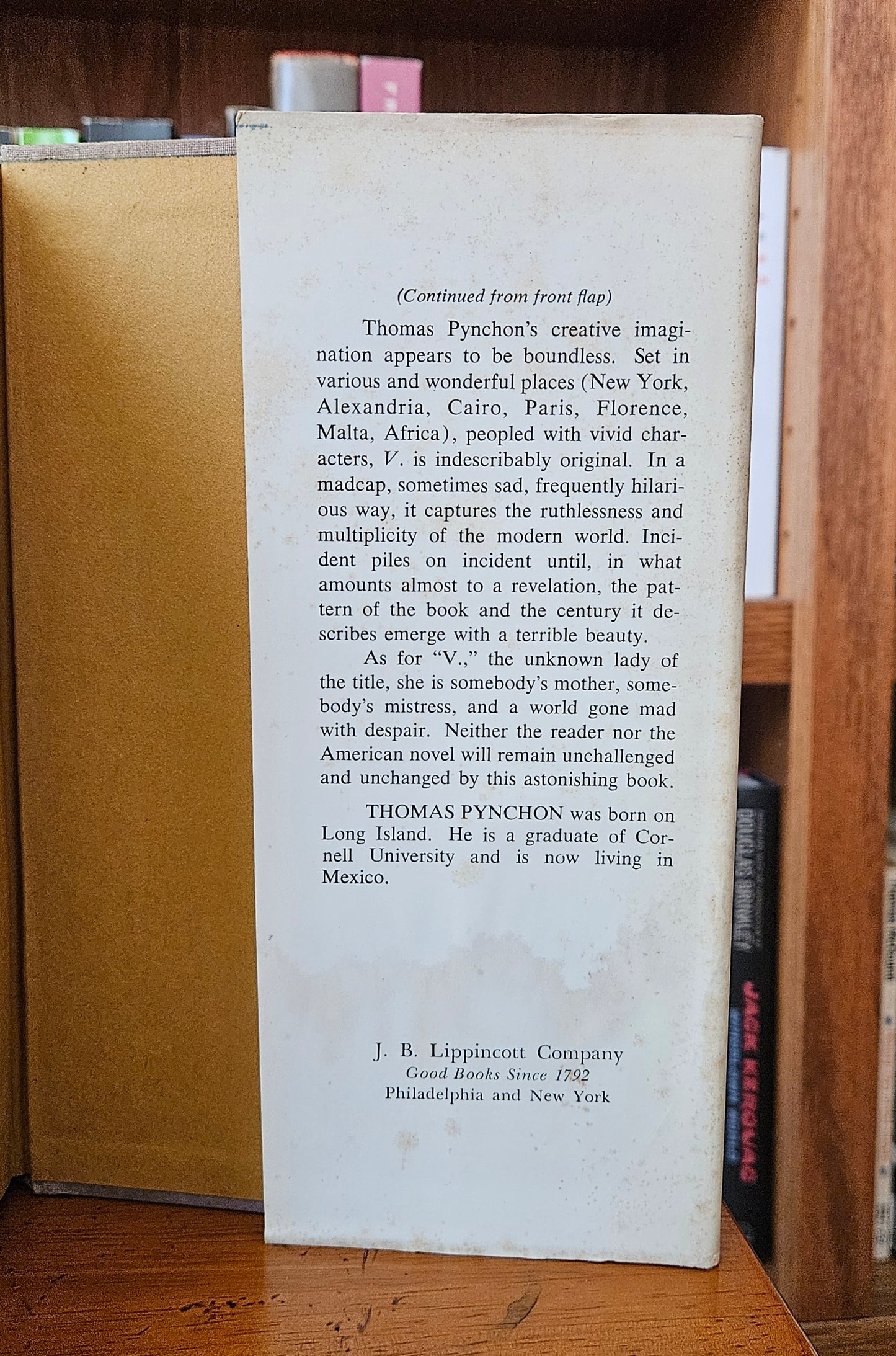 Thomas Pynchon - V