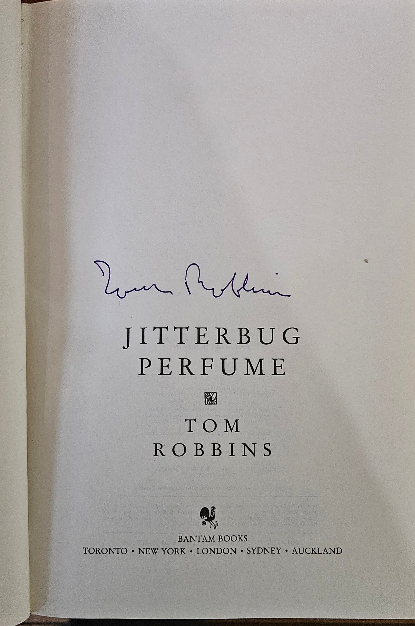 Tom Robbins - Jitterbug Perfume (signed)