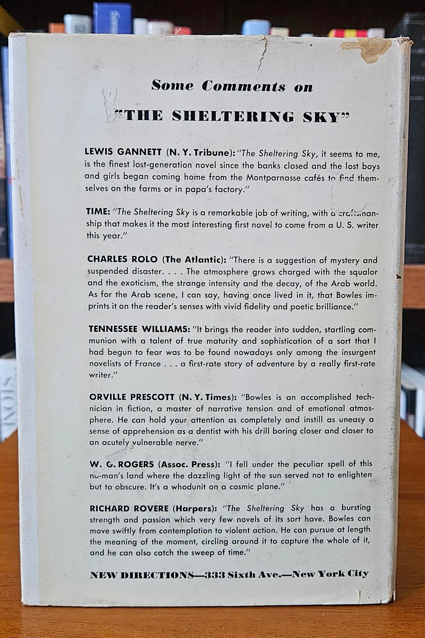 Paul Bowles - The Sheltering Sky