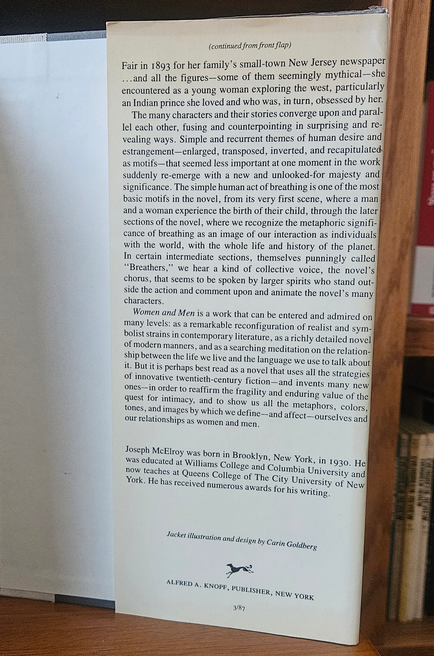Joseph McElroy - Women And Men