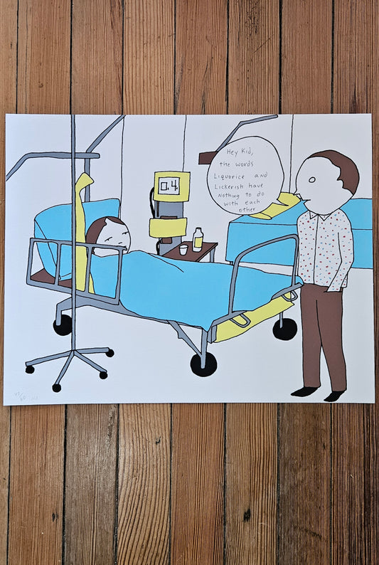 Neil Farber Print With Hand-Drawn Elements